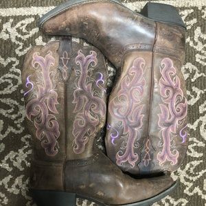Justin western boots size 8 1/2